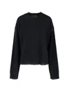 Uma Wang Cashmere Sweater With Bangs In Black
