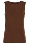 Uma Wang Crew Neck Vest In Brown
