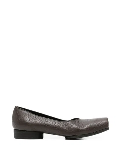 Uma Wang Crinkled-effect Square-toe Pumps In Multi