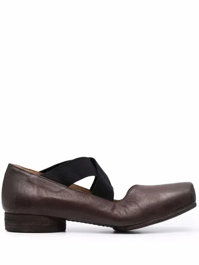 Uma Wang Criss-cross Design Ballet Flats In Multi