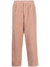 UMA WANG CROPPED MELANGE WOOL TROUSERS