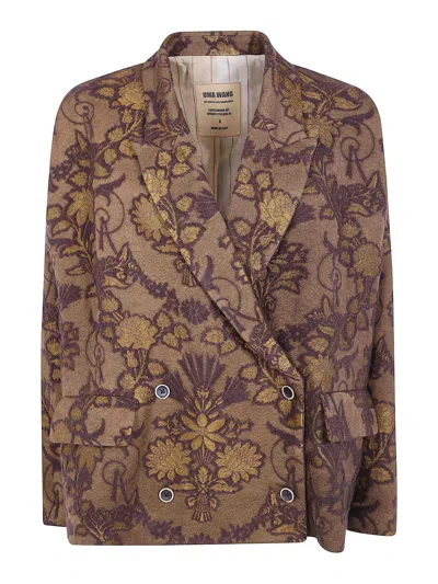 Uma Wang Crossword Jacket In Brown
