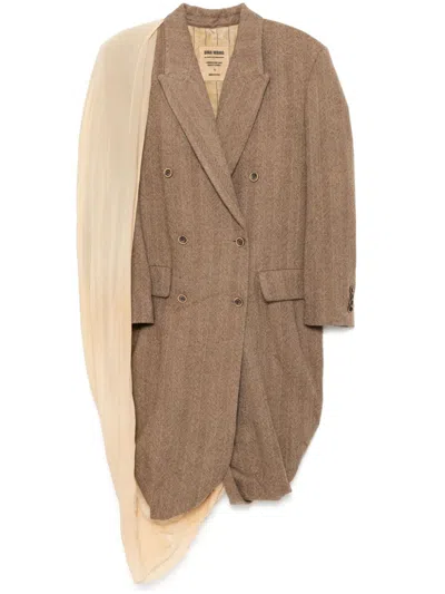 Uma Wang Cumberland Coat In Neutrals