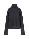 Uma Wang High Neck Top In Black