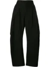 Uma Wang Curved Leg Trousers In Black