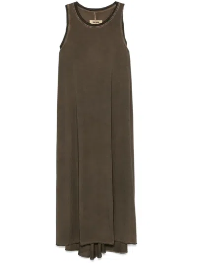 Uma Wang Data Maxi Dress In Brown