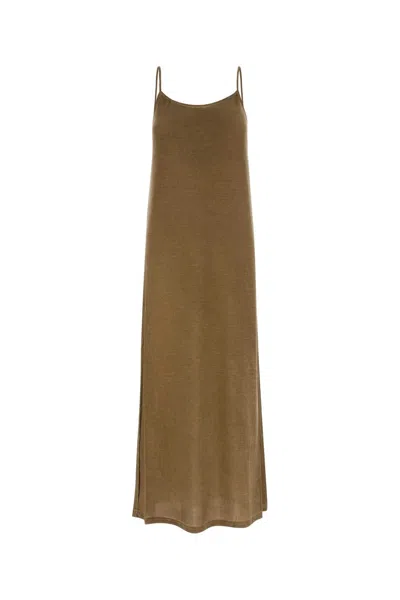 Uma Wang Stretch Modal Daya Lounge Dress In Brown