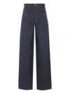 Uma Wang Phyllis Jeans In Denim In Blue