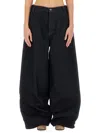 Uma Wang Denim "pod" Pants In Black