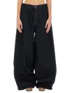 Uma Wang Denim "pod" Pants In Black