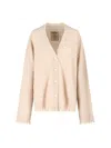 Uma Wang Destroyed Details Cardigan In Neutral