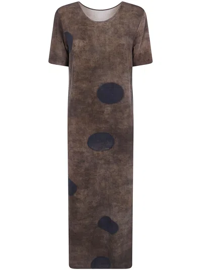 Uma Wang Dir Dress In Brown