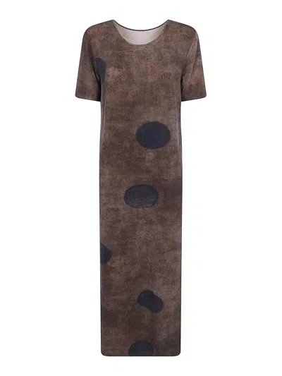Uma Wang Dir Dress In Brown