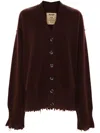 UMA WANG DISTRESSED CARDIGAN