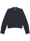Uma Wang Distressed Cashmere Jumper In 灰色