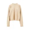 Uma Wang Beige Cashmere Sweater With Distressed Details In Neutral