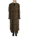 Uma Wang Cappotto Crossword In Lana In Brown