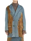 Uma Wang Woman Denim Outerwear Blue Size S Cotton In Blue