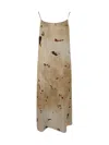 Uma Wang Distressed Sleeveless Dress In Beige