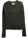Uma Wang Long-sleeved Sweater In Green