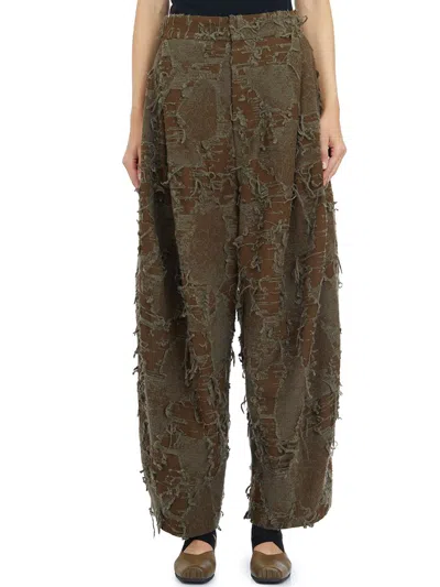 Uma Wang "pansy" Palazzo Pants In Multi