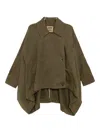 Uma Wang Oversized Asymmetrical Double Breasted Jacket In Green