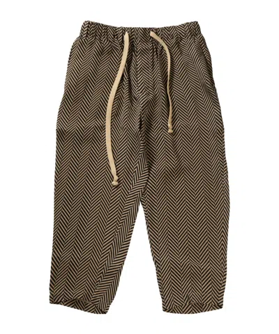 Uma Wang Drawstring Casual Pants In Brown