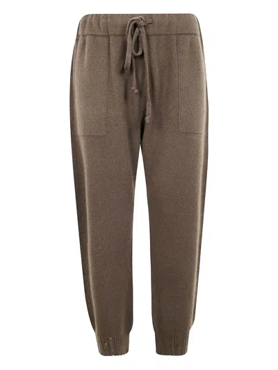 UMA WANG DRAWSTRING KNITTED TROUSERS