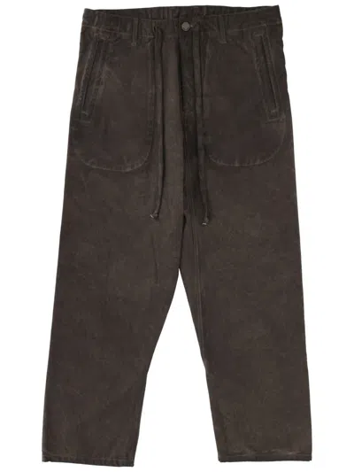Uma Wang Trousers Large Front Pockets And Back In Black