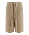Uma Wang Drawstring Shorts In Neutral