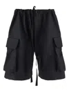 Uma Wang Drawstring-waist Cargo Shorts In Black
