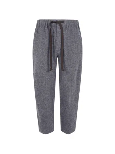 Uma Wang Drawstring Wide-leg Trousers In Gray