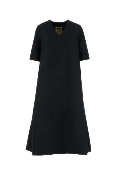 Uma Wang Apostle Dress In Polyester Slate In Black