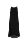 Uma Wang Black Viscose Blend Anaya Dress In Black