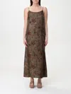 Uma Wang Dress  Woman Color Green In Grey