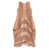 Uma Wang Alani Dress Woman Rose In Brown