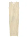 Uma Wang Cotton-blend Dress In Brown
