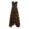 Uma Wang Black Viscose Dress In Brown