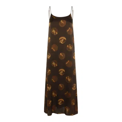 UMA WANG DRESSES BROWN/TAN