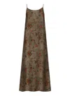 Uma Wang Anaya Dress Woman Grey In Green