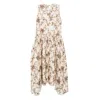 Uma Wang Avery Dress Woman White And Brown In White