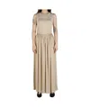 Uma Wang Ardal Sleeveless Maxi Dress In Nude