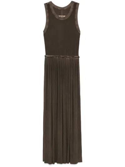 Uma Wang Duma Maxi Dress Brown