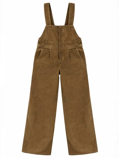 Uma Wang Beige Cotton Trousers In Brown