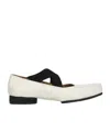 Uma Wang Square-toe Leather Ballerina Shoes In White