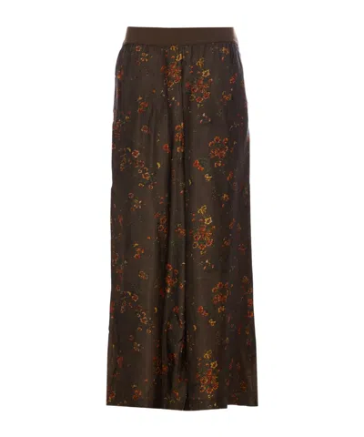 Uma Wang Elastic Waist Casual Pants In Brown