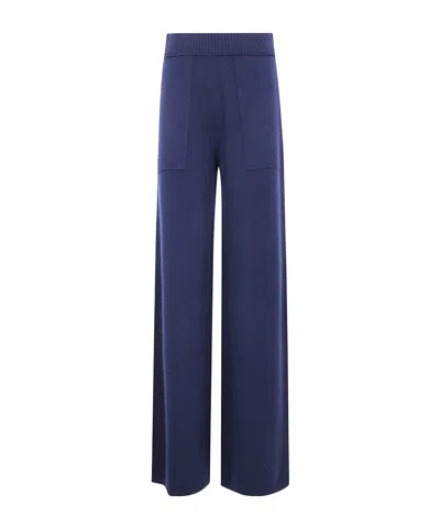 Uma Wang Elastic Waist Casual Pants In Blue