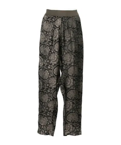 Uma Wang Elastic Waistband Casual Pants In Black