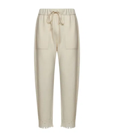 Uma Wang Elastic-waist Sweatpants In White