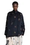 Uma Wang Emma Embroidery Jacket In Black